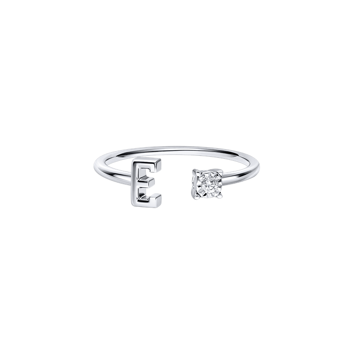 You & I Alphabet Ring S136-CWS0541-E