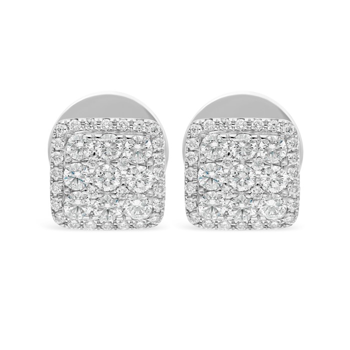 diamond earrings pave