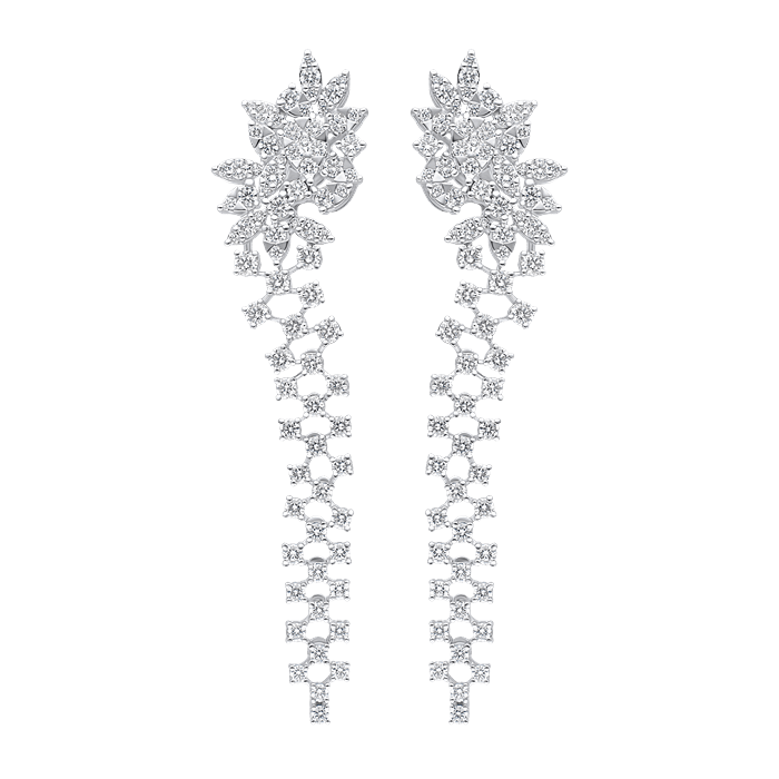 Diamond Ladies Earrings Chandelier AF1589