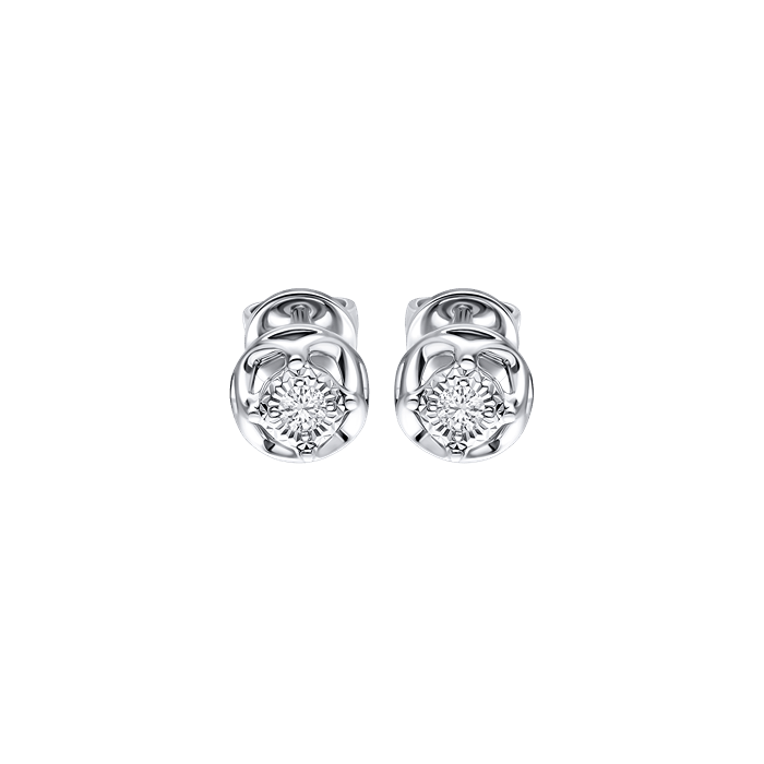 Diamond Ladies Earrings Solitaire AS0261