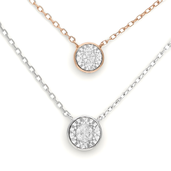 Diamond Mirage Necklace Solitaire N17162