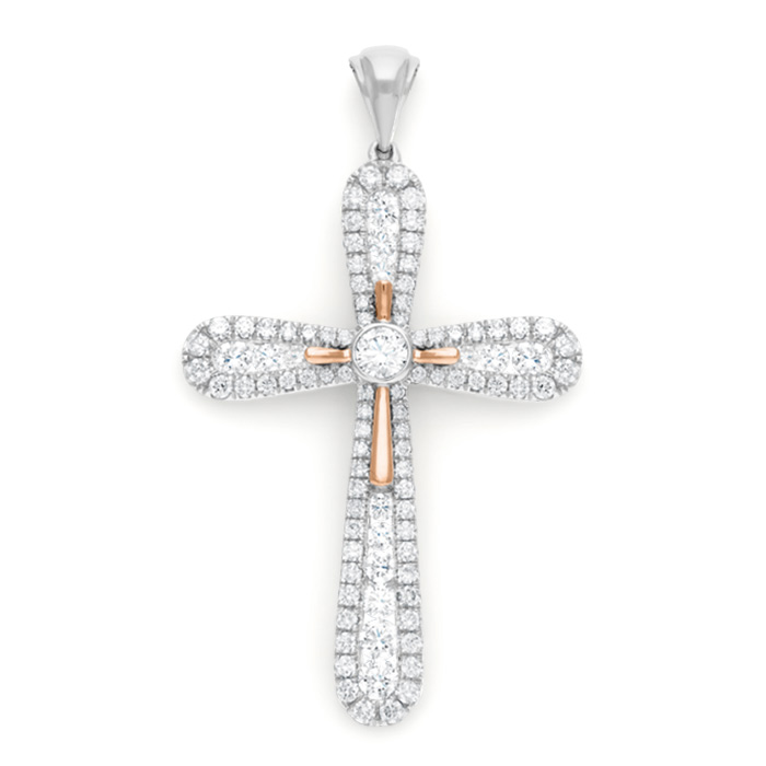 Diamond Pendant Cross LSF0085