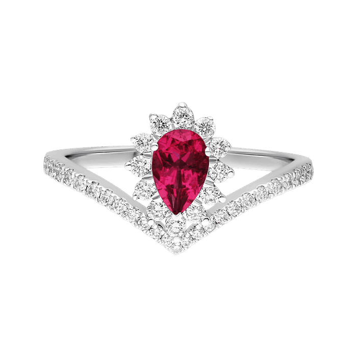 Fuchsia Diamond Ladies Ring CWF2998