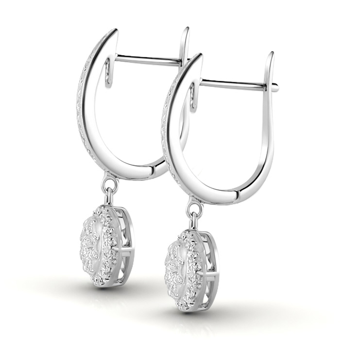 Diamond Earrings Illusion Lunar AF0290