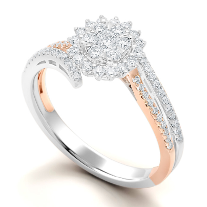 Diamond Ring Illusion Lotus JDR8043