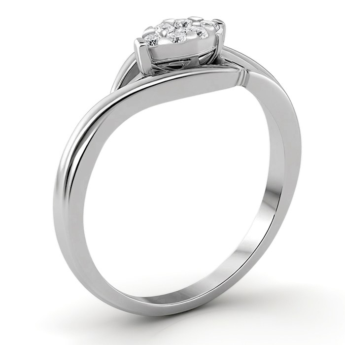 Diamond Ring Illusion Marquise CWF0847