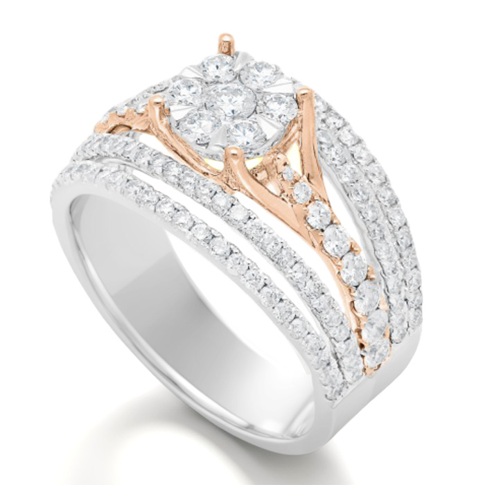 Diamond Ring Illusion Lotus JDR8085