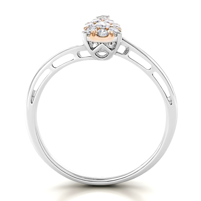 Diamond Ring Illusion Pear R17186