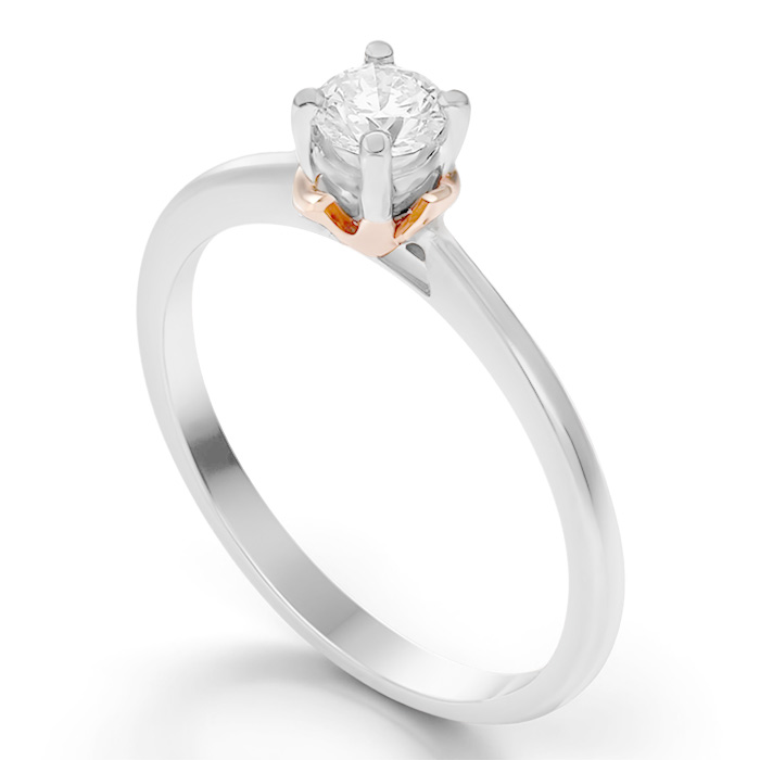 Diamond Ring Solitaire Round CWSS0115