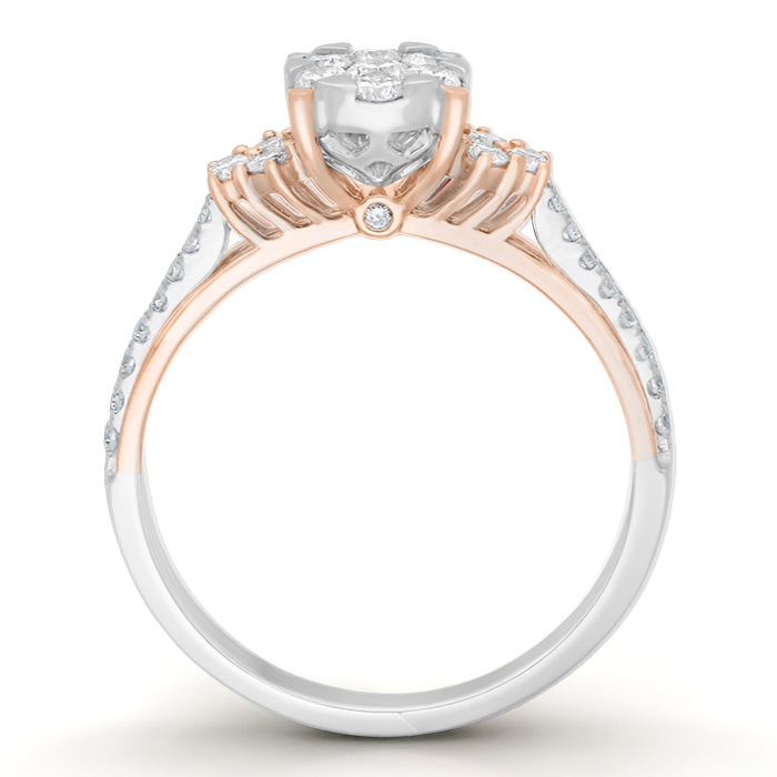 Diamond Ring Illusion Lotus CWF1138