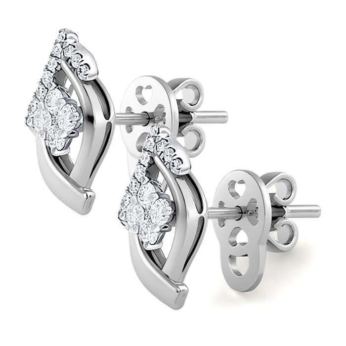 Diamond Earrings Illusion Princess AF0337