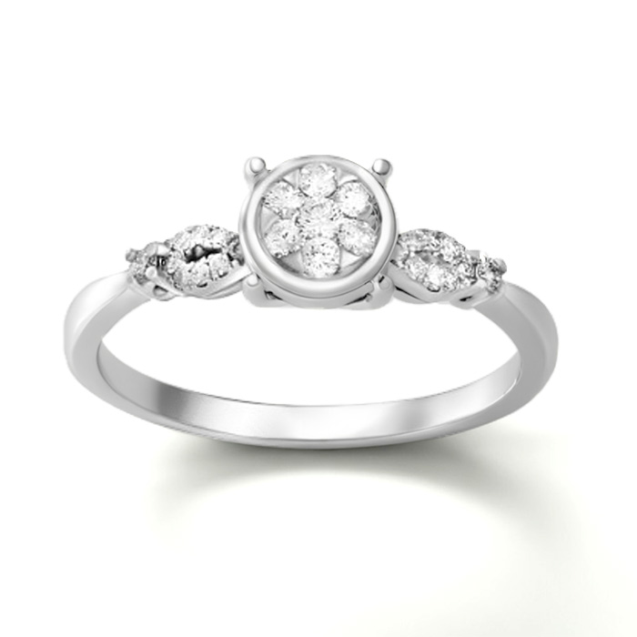 Diamond Ring Illusion Lotus CWF0839