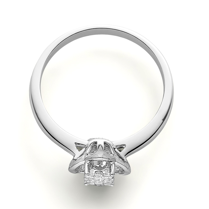 Diamond Ring Illusion Lotus CWF0803