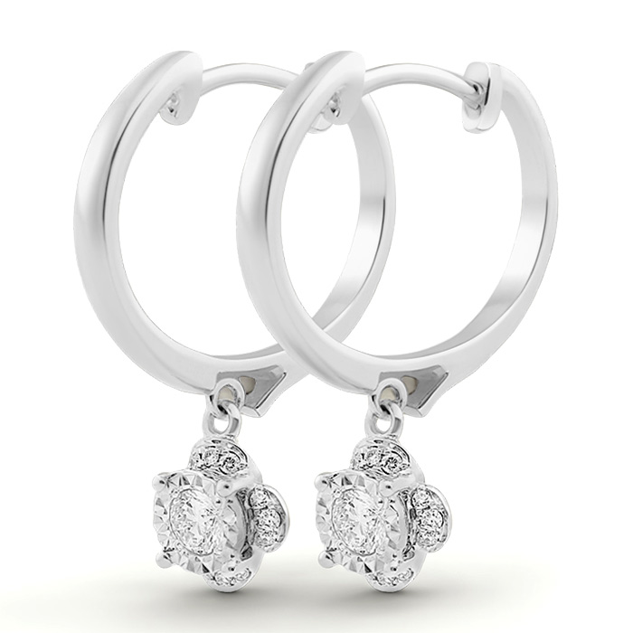 Diamond Earrings Solitaire Maya E16056-27