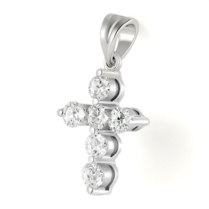 Diamond Pendant Cross Listring LSSS0011