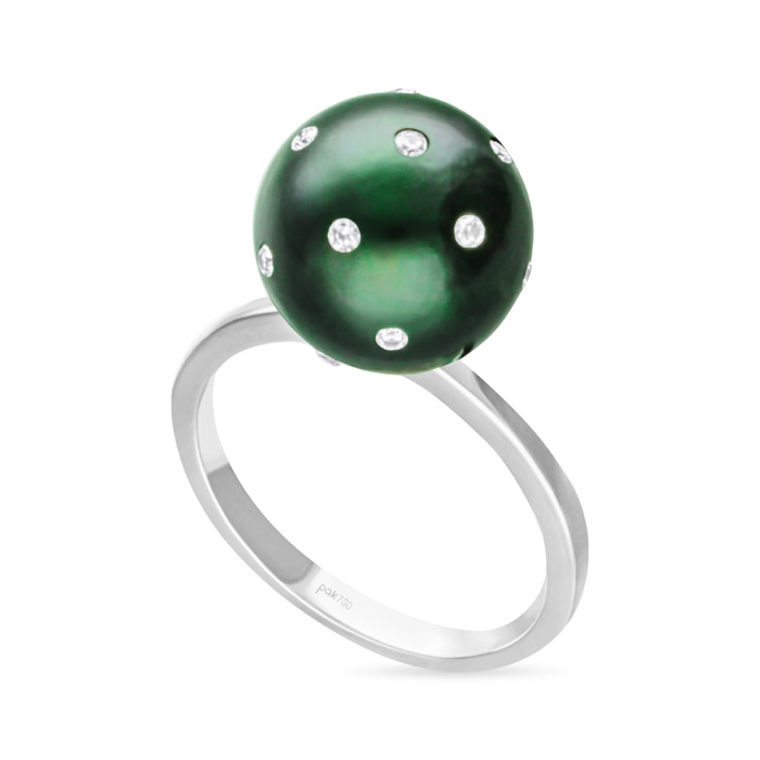 Diamond Pearl Ring CWS0196M