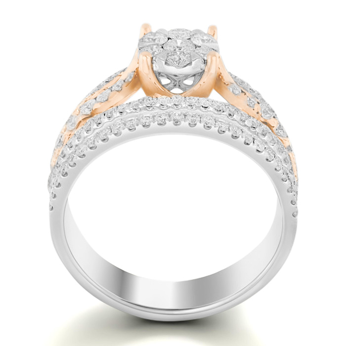 Diamond Ring Illusion Lotus JDR8085