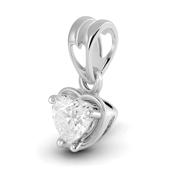 Diamond Pendant Solitaire Heart AS0060