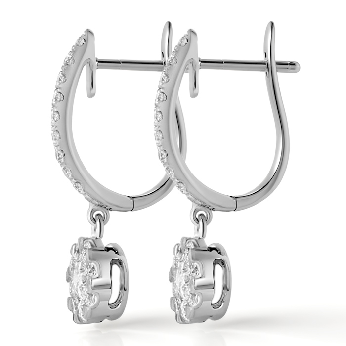 Diamond Earrings Illusion Lotus AF0328