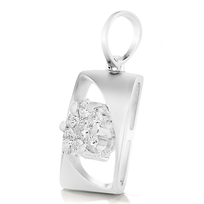 Diamond Pendant Illusion Lotus LWF0180