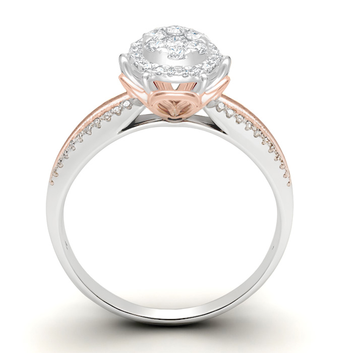 Diamond Ring Illusion Lotus CWF0650