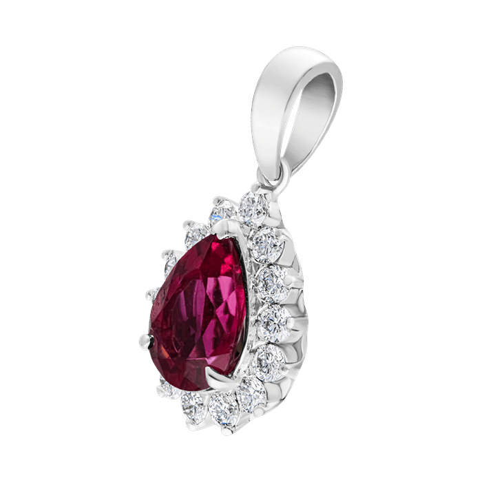 Fuchsia Diamond Ladies Pendant LWF1247