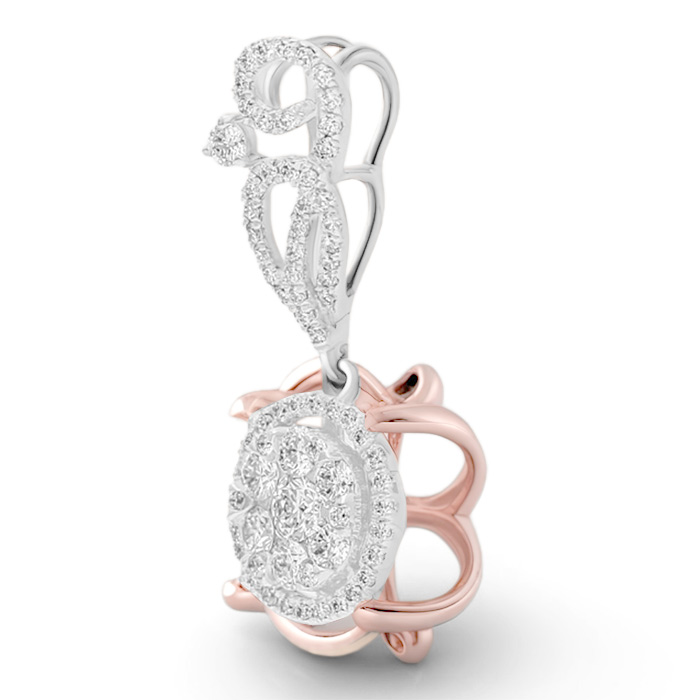 Diamond Pendant Illusion Lotus LF-CWF0635