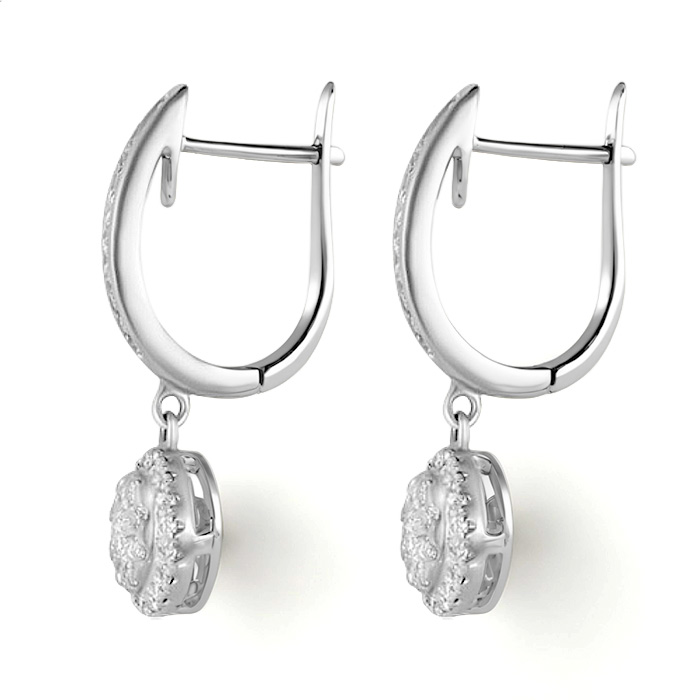 Diamond Earrings Illusion Lunar AF0290