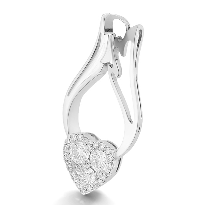 Diamond Pendant illusion Heart LWF0129