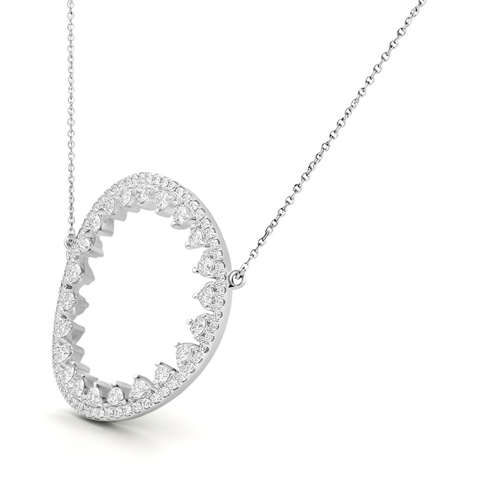 Diamond Pendant Circle LWF0697