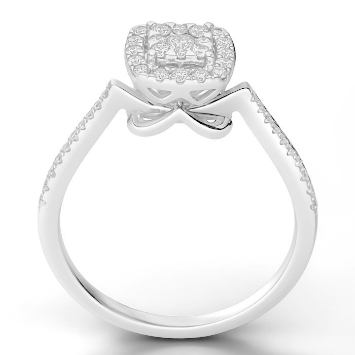 Diamond Ring Illusion Cushion CWF2173