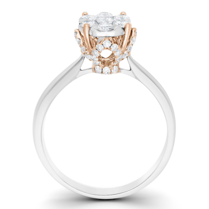 Diamond Ring Illusion Lotus JDR8064