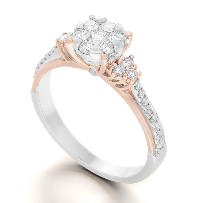 Diamond Ring Illusion Lotus CWF1138