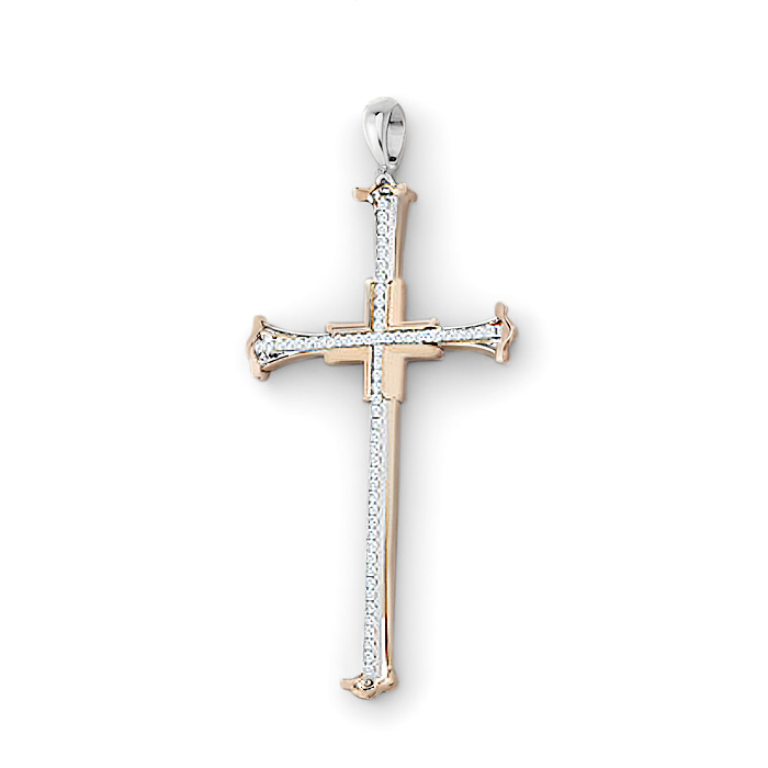 Diamond Ladies Pendant Cross LSF0093