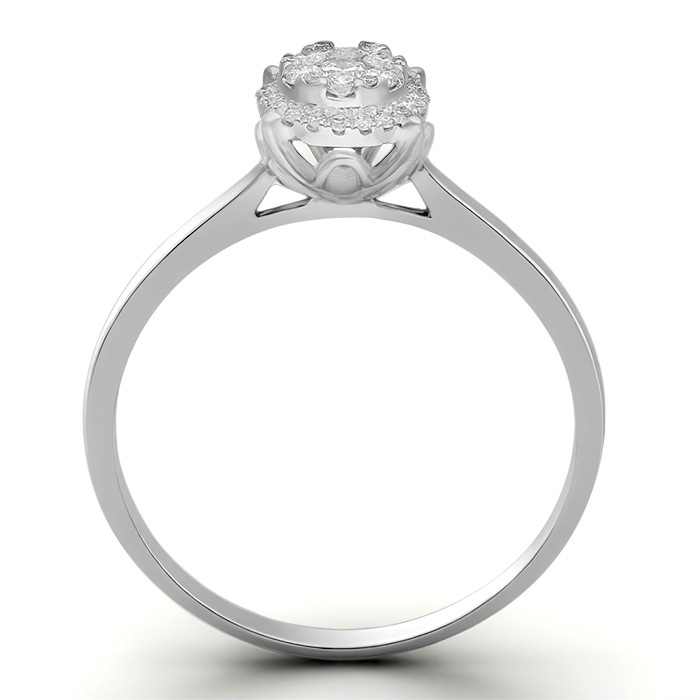 Diamond Ring Illusion Lotus CWF0739