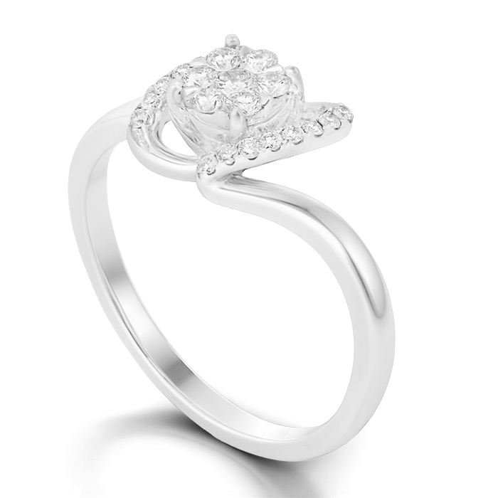 Diamond Ring Illusion Lotus JDR8092