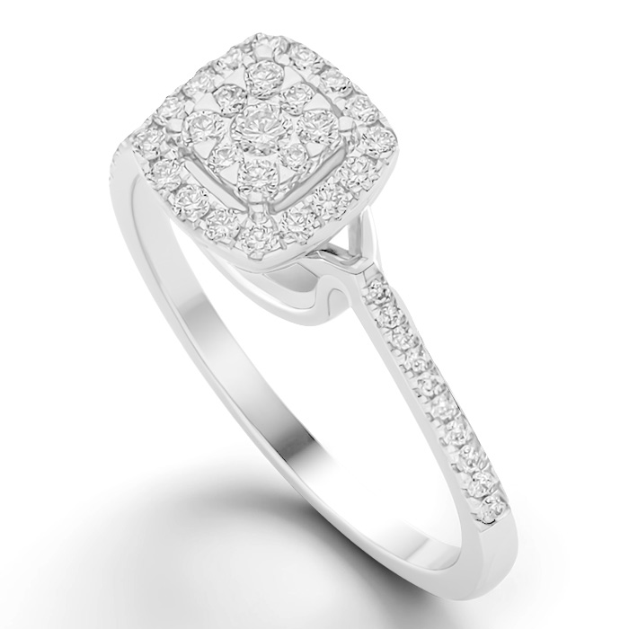 Diamond Ring Illusion Cushion CWF2173