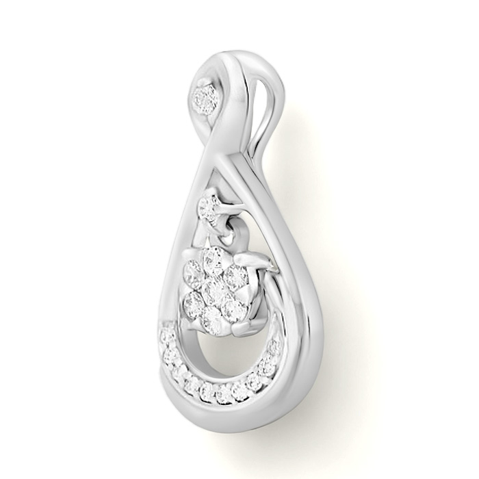 Diamond Pendant Illusion Lotus LWF0280