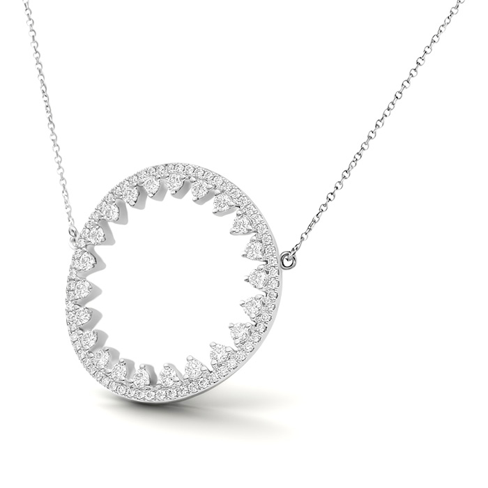 Diamond Pendant Circle LWF0697