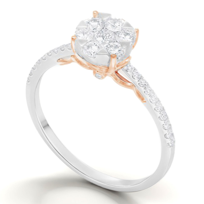 Diamond Ring Illusion Lotus CWF1093