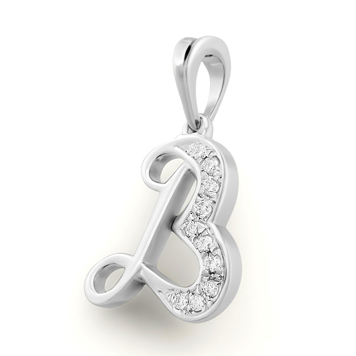 Diamond Pendant Alphabet LWF0444