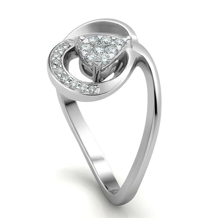 Diamond Ring Illusion Pear CWF0784