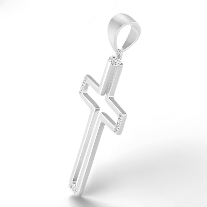 Diamond Pendant Illusion Cross LSS0007