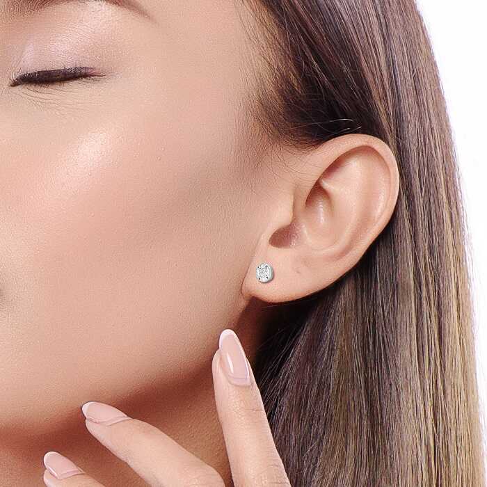 Diamond Earrings Solitaire Maya E17131-50