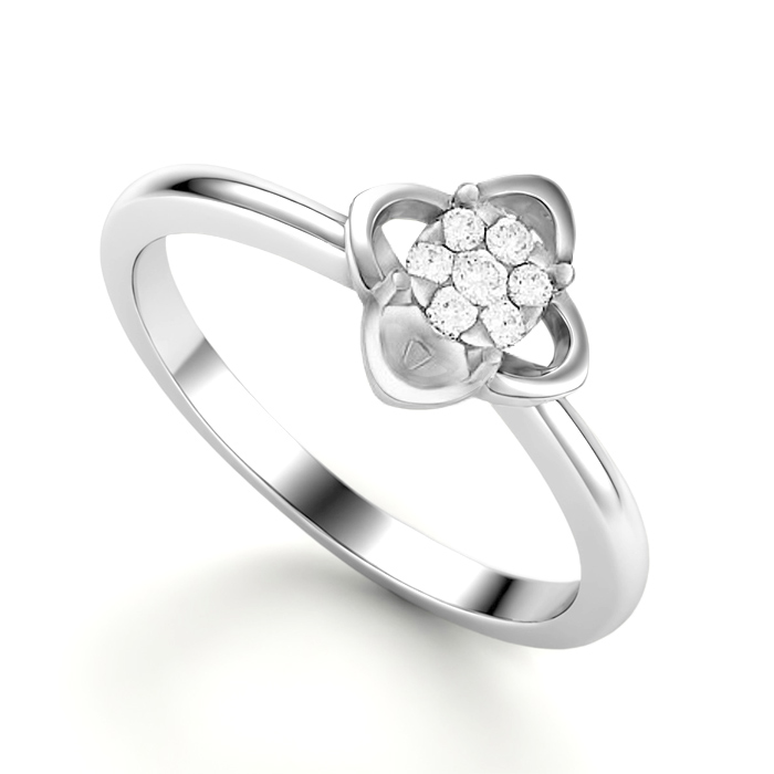 Diamond Ring Illusion Lotus CWF0803