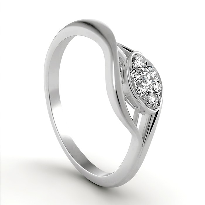 Diamond Ring Illusion Marquise CWF0847