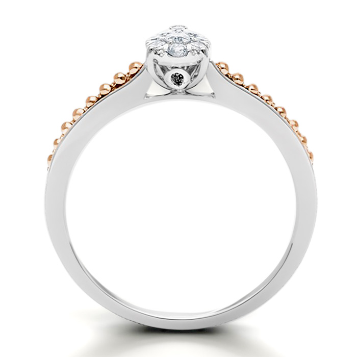 Diamond Ring Illusion Pear R17187