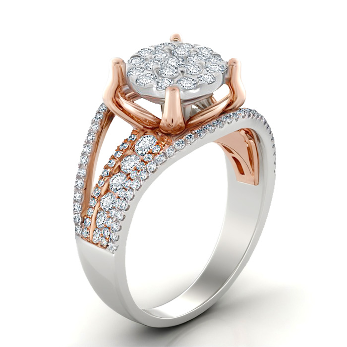 Diamond Ring Illusion Rhapsody CWF0598