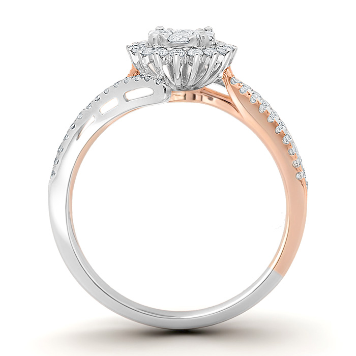 Diamond Ring Illusion Lotus JDR8043