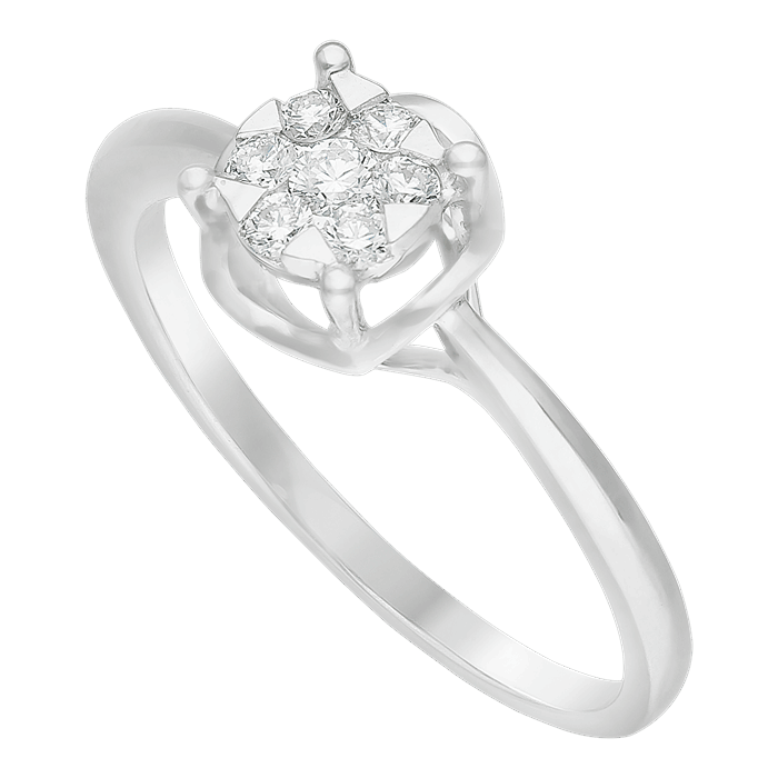 Diamond Ring Illusion Lotus CWF0780